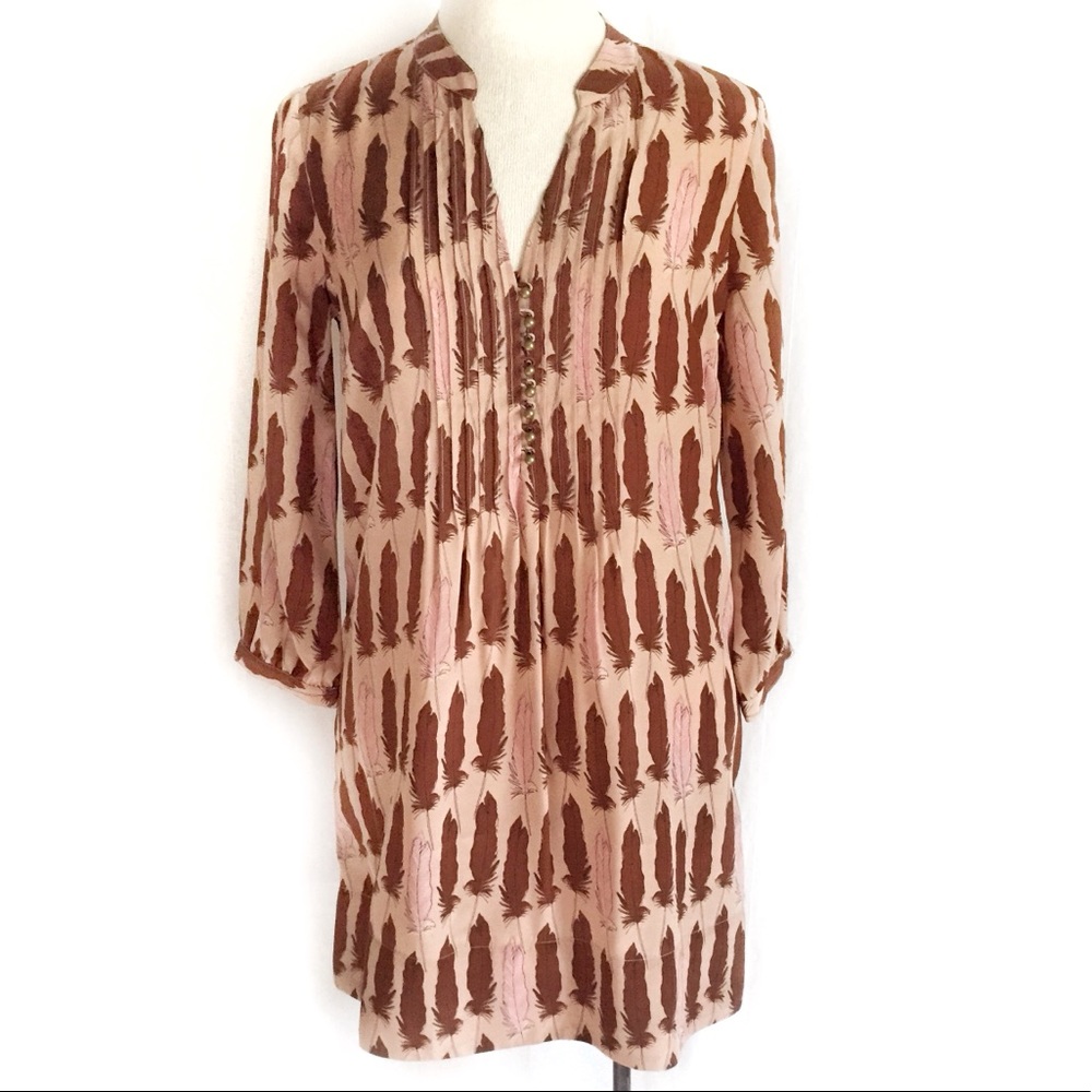 Fossil ‘Riley’ Feather Print Tunic - Picture 4 of 8